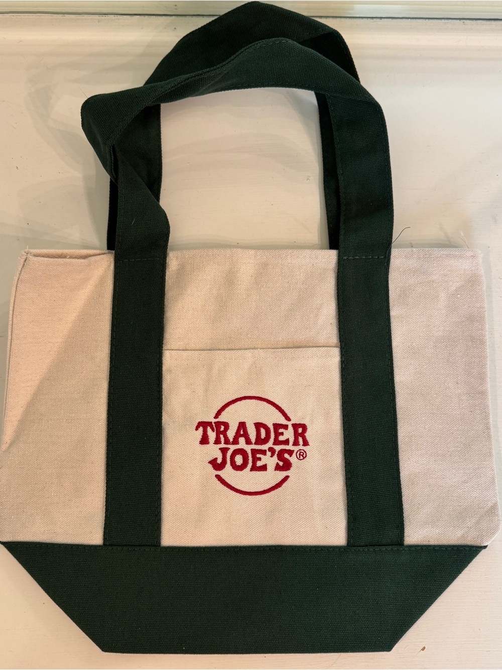 Trader Joe’s Mini Canvas Tote Bag - Green